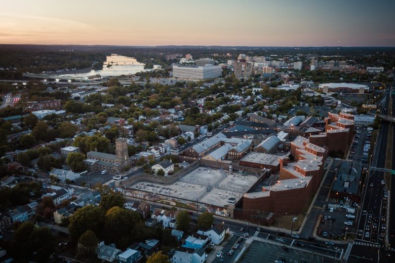 aerial view of Trenton New Jersey
